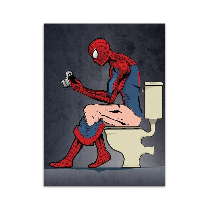 Arthia Designs - DC Superheroes Pooping Canvas Art - Review