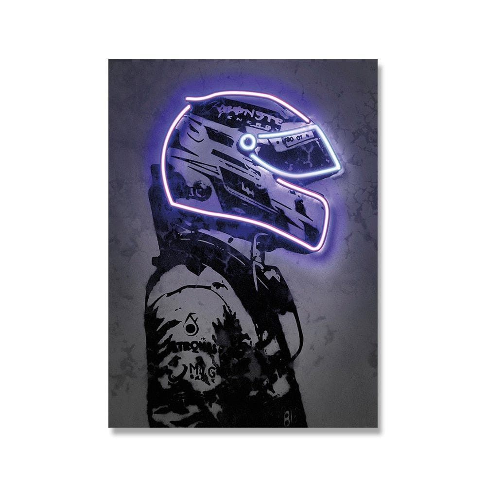 Arthia Designs - Bikers Neon Helmet Canvas Art - Review