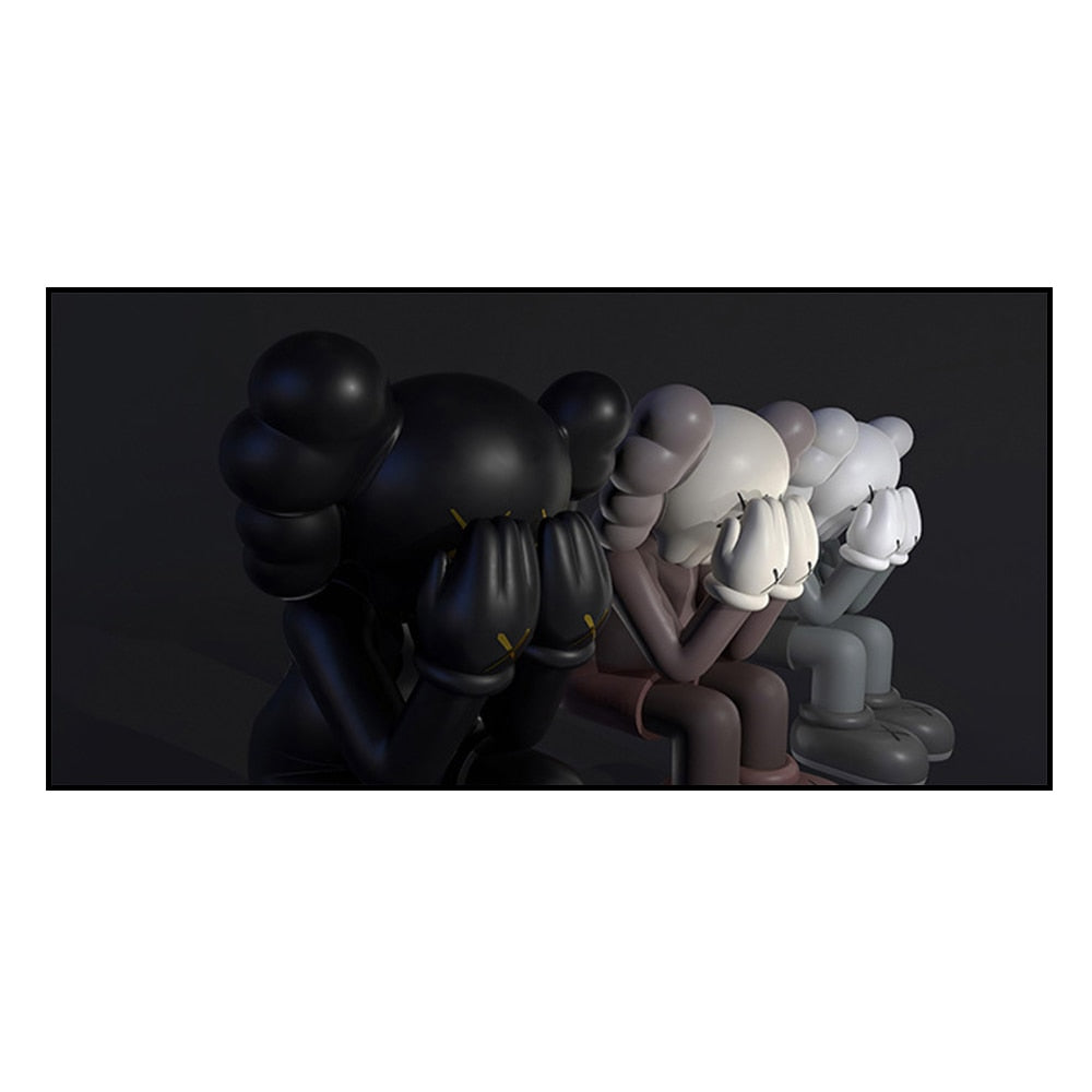 Arthia Designs - KAWS Trending Teddy Bear Canvas Art - Review