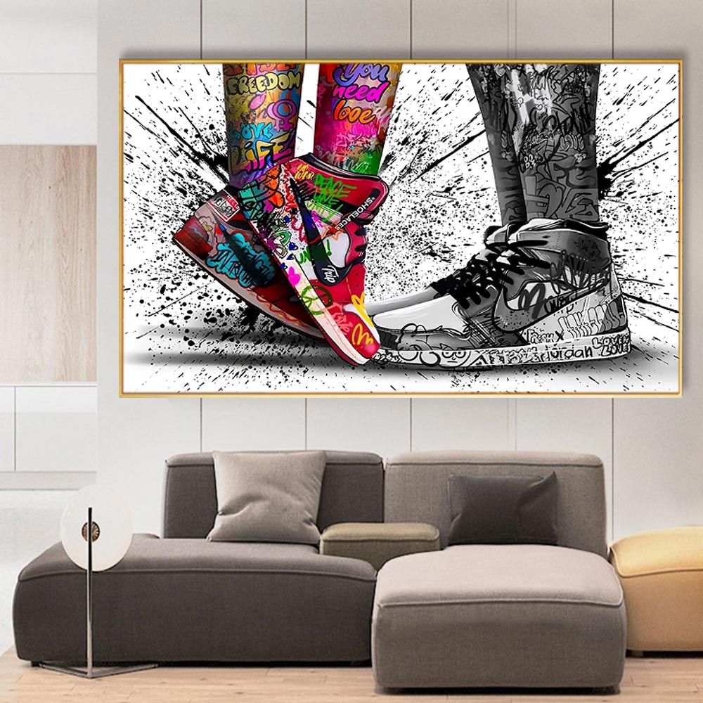 Arthia Designs - Couple Graffiti Sneakers Canvas Art - Review