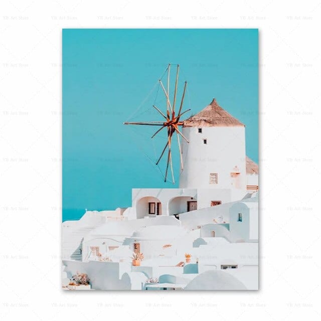 Arthia Designs - Santorini Summer View Gallery Wall Canvas Art - Review