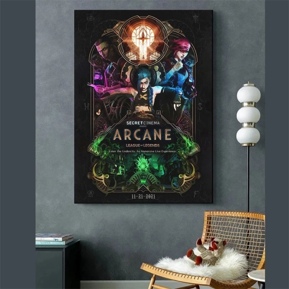 Arthia Designs - League Of Legends Arcane Poster Canvas Art - Review