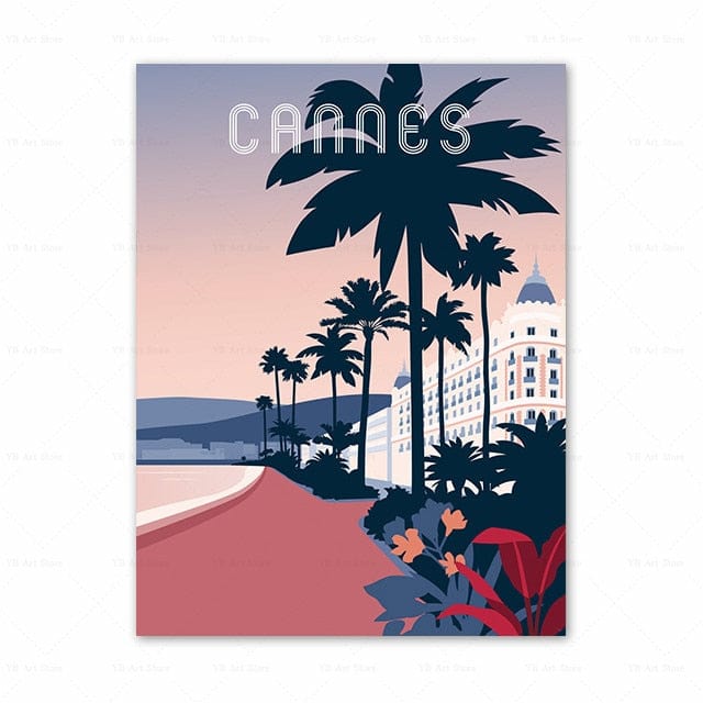 Arthia Designs - Famous France Cities Poster Canvas Art - Review