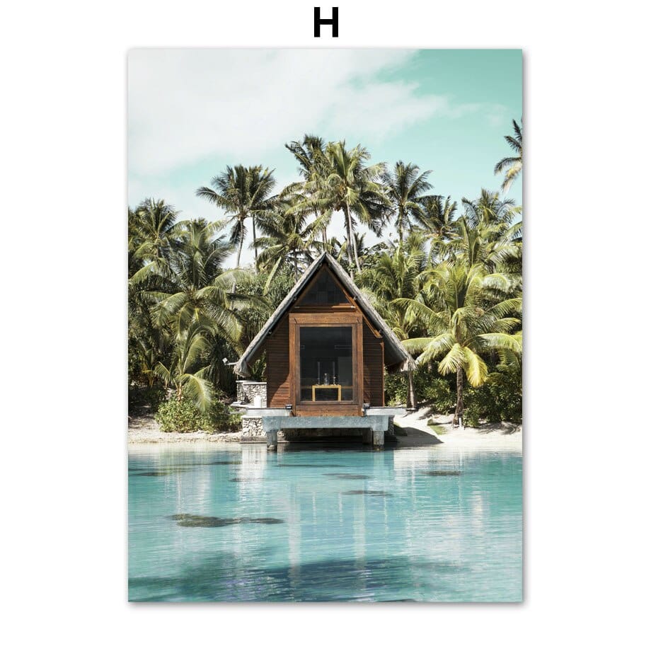 Arthia Designs - Caribbean Beach Resort Canvas Art - Review