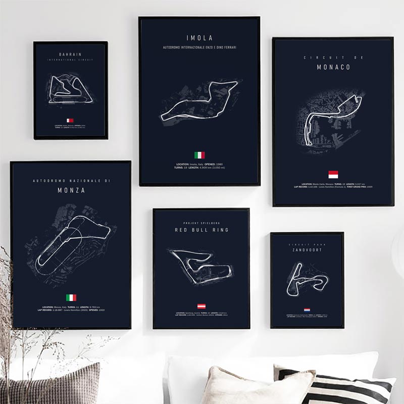 Arthia Designs - Formula 1 Track Circuit Canvas Art - Review