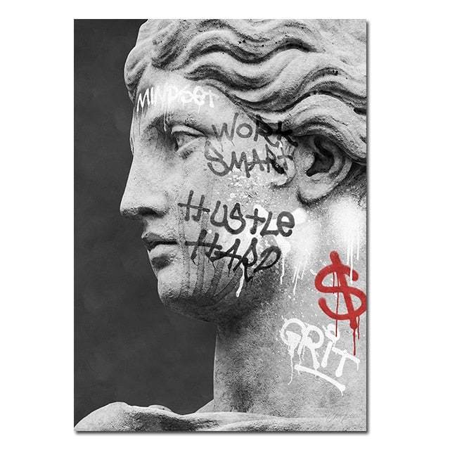 Arthia Designs - Graffiti Greek David Sculpture Canvas Art - Review