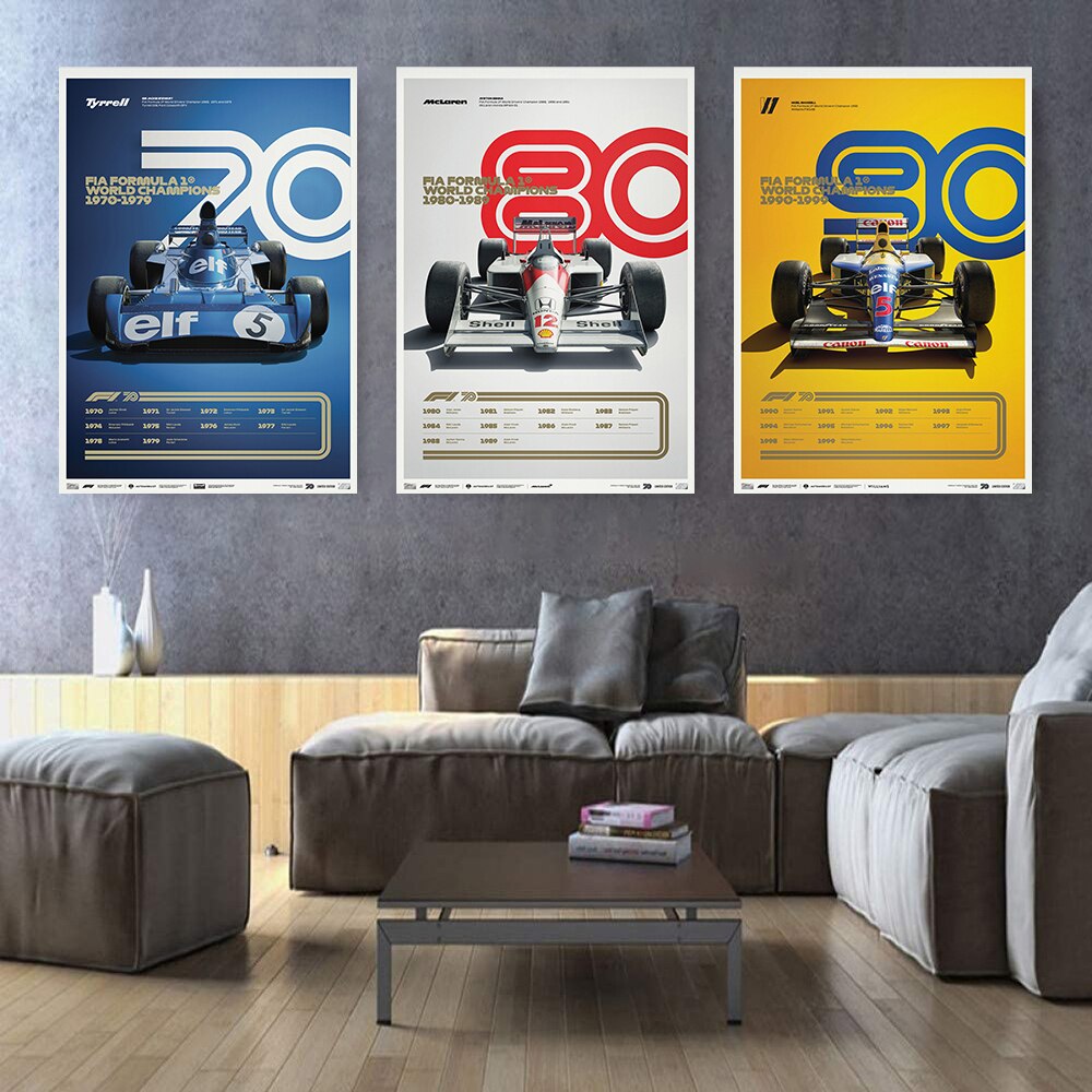 Arthia Designs - Old School Formula One Cars Canvas Art - Review