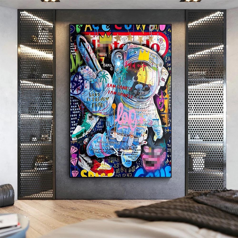 Arthia Designs - Banksy Gustav Klimt Graffiti 1 Canvas Art - Review