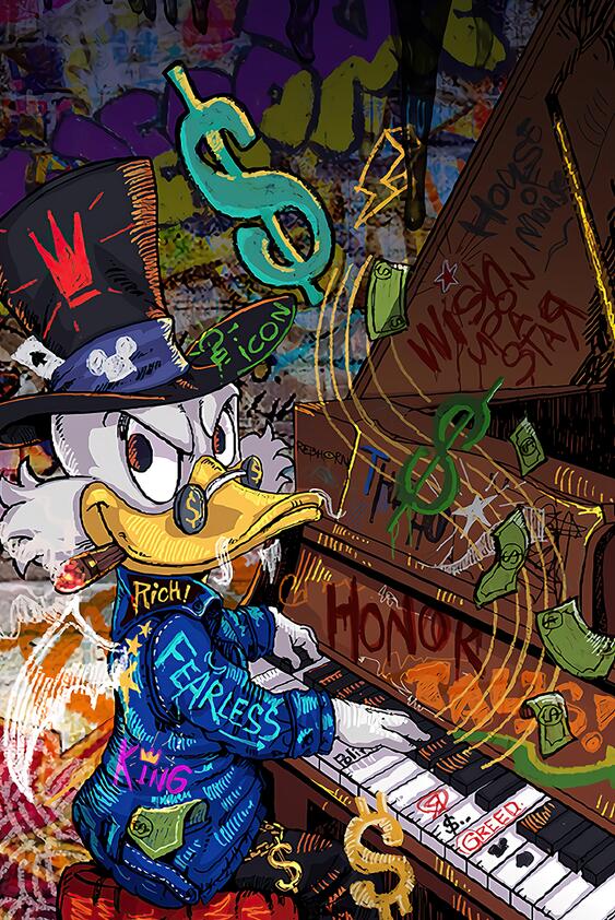 Arthia Designs - Mickey Mouse and Donald Duck Graffiti Canvas Art - Review