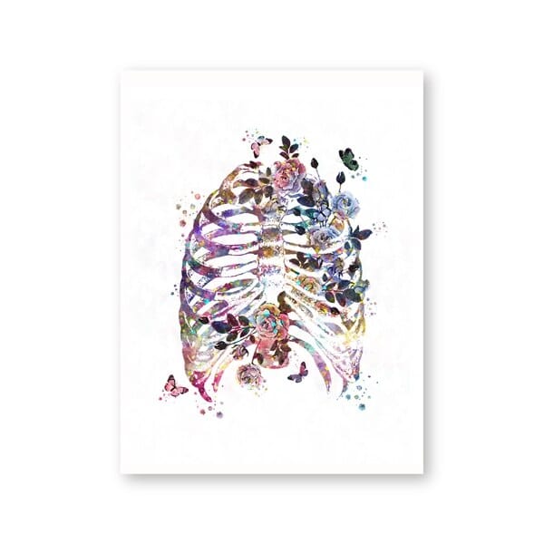 Arthia Designs - Floral Anatomy of Pregnancy Canvas Art - Review