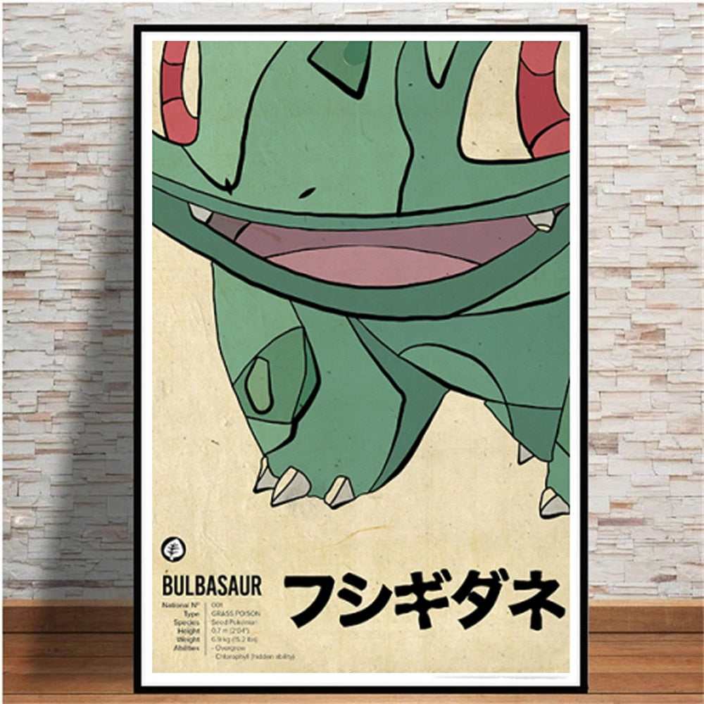 Arthia Designs - Pokémon Retro Poster Canvas Art - Review