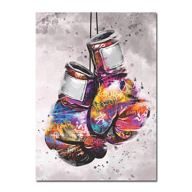 Arthia Designs - Boxing Gloves Graffiti Canvas Art - Review