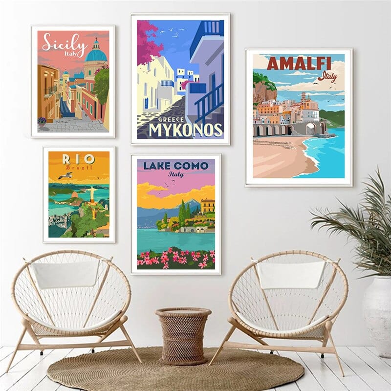 Arthia Designs - Famous Travel Europe Cities Canvas Art - Review