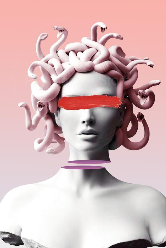 Arthia Designs - Medusa Vaporwave Sculpture Canvas Art - Review