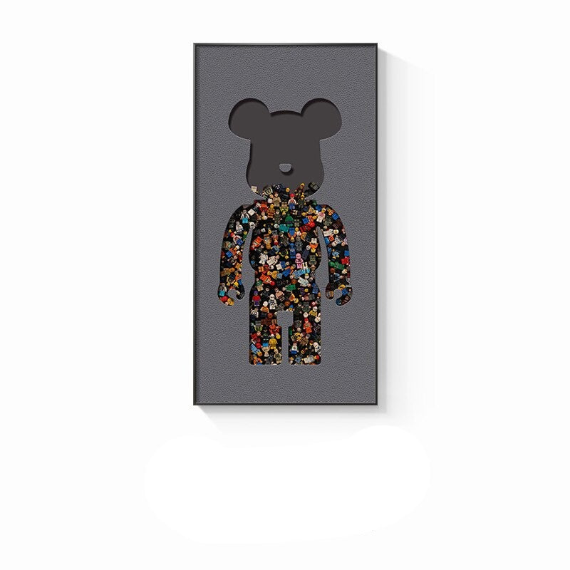 Arthia Designs - Bearbrick Street Posters Wall Canvas Art - Review