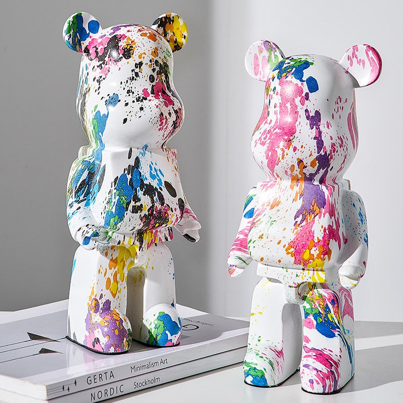 Arthia Designs - Graffiti Colorful Bear Statue - Review