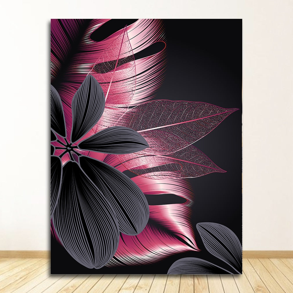 Arthia Designs - Nordic Black Golden Leaf Canvas Art - Review