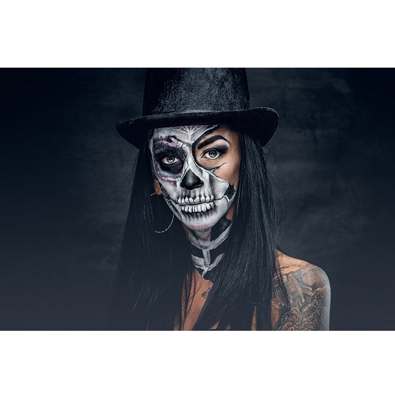 Arthia Designs - Skull Face Tattoo Girl Canvas Art - Review