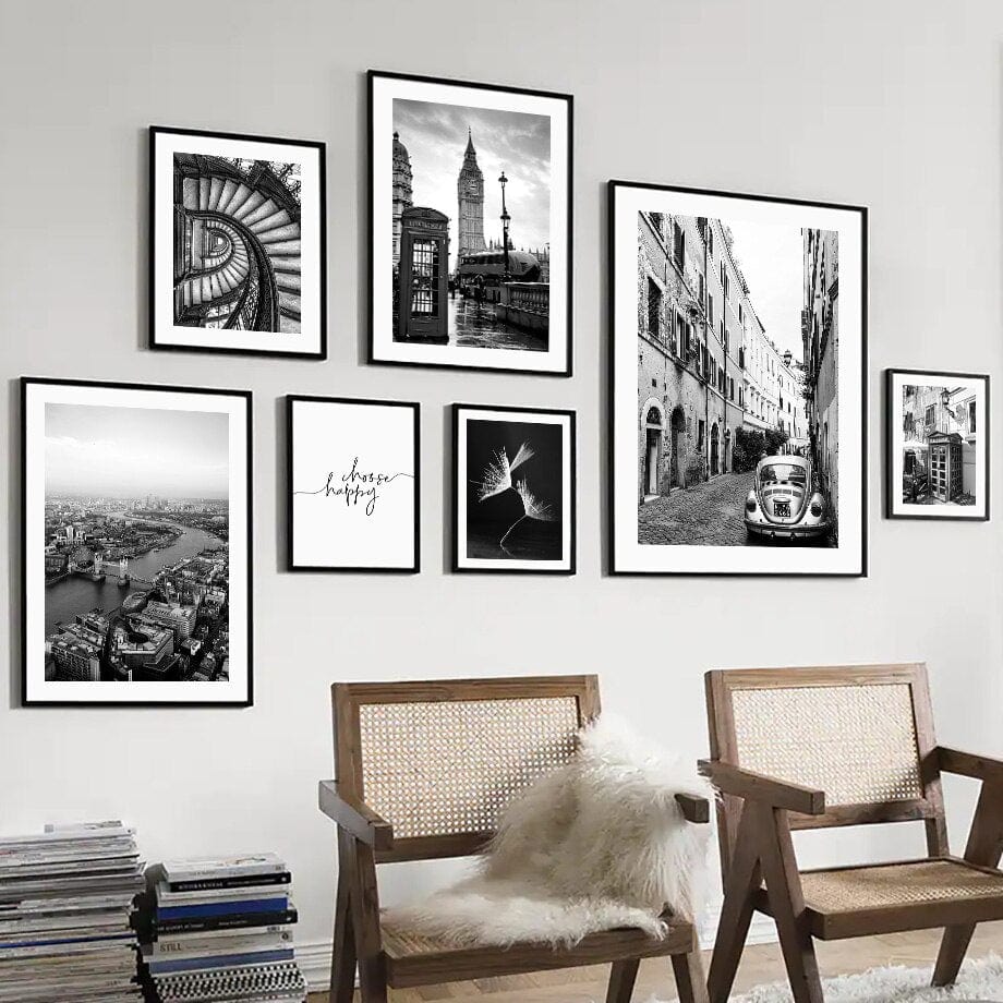 Arthia Designs - Black White London City Canvas Art - Review