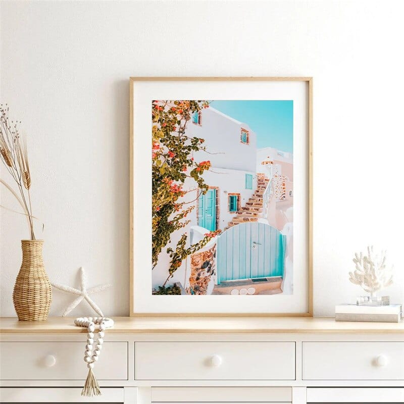 Arthia Designs - Santorini Summer View Gallery Wall Canvas Art - Review