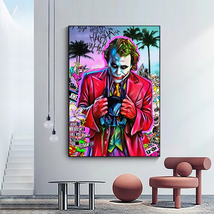 Arthia Designs - Graffiti Comic Joker Canvas Art - Review