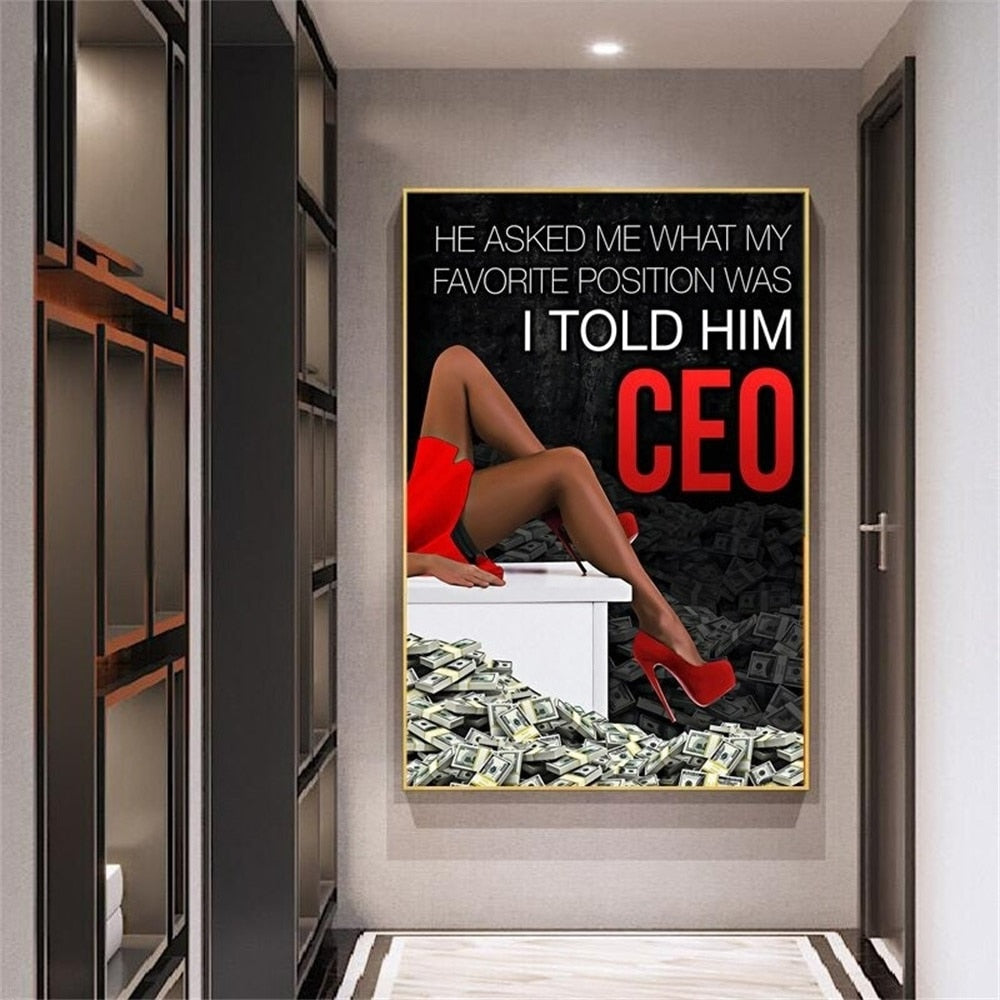 Arthia Designs - Motivational CEO Quote Canvas Art - Review