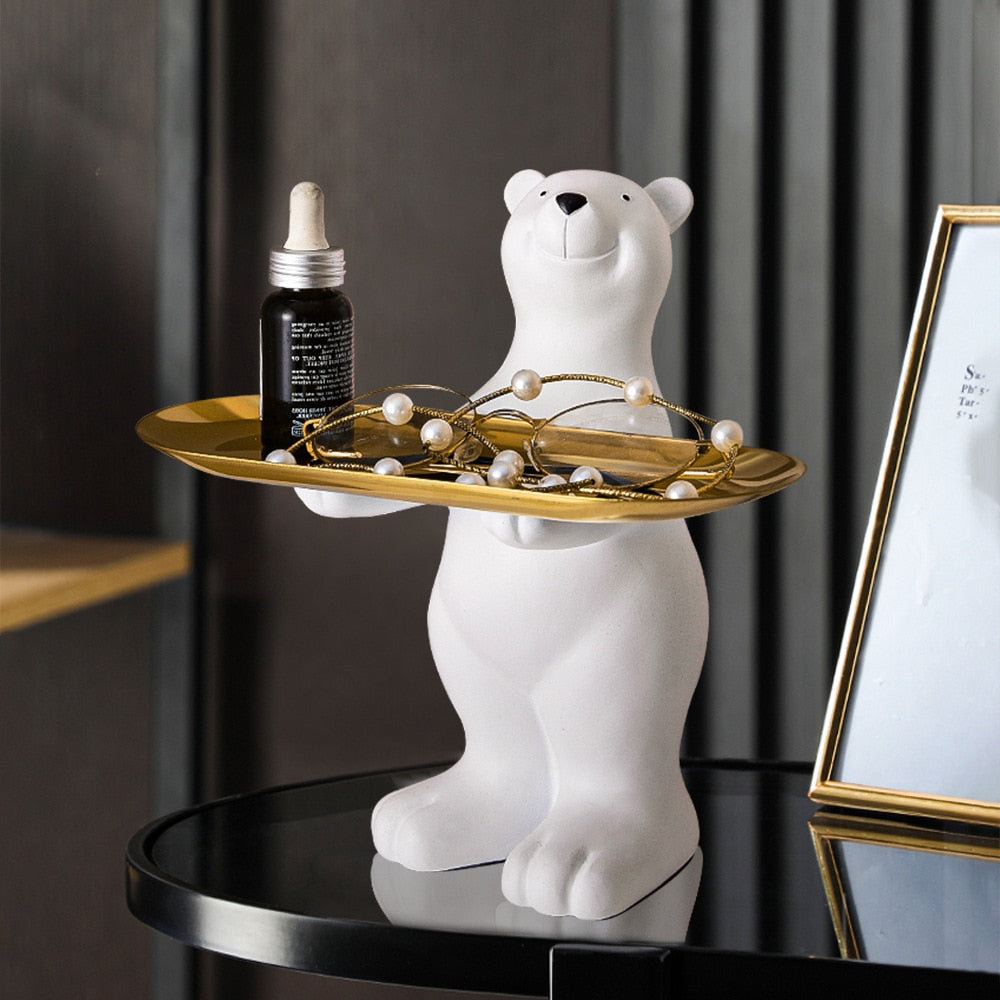 Arthia Designs - Mini White Bear Tray Statue - Review