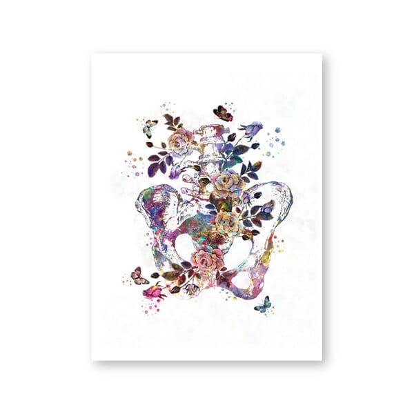 Arthia Designs - Floral Anatomy of Pregnancy Canvas Art - Review