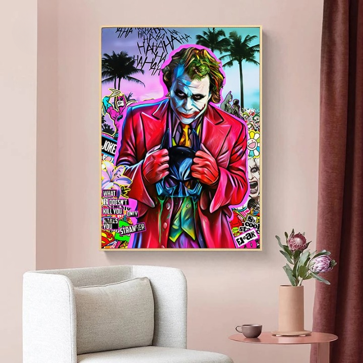 Arthia Designs - Graffiti Comic Joker Canvas Art - Review