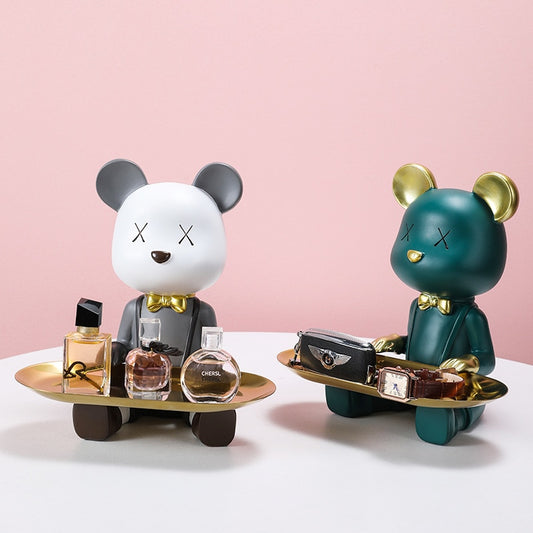 Arthia Designs - Sitting Bow Tie Bear Tray Statue - Review