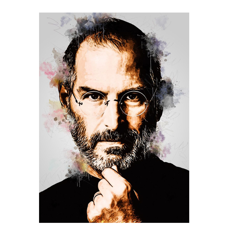 Arthia Designs - Portrait of Steve Jobs Canvas Art - Review