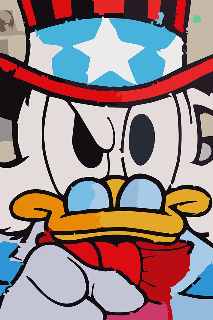 Arthia Designs - Money Loving Donald Duck Canvas Art - Review