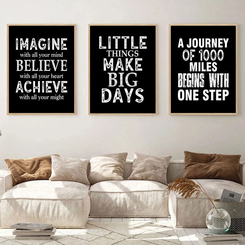 Arthia Designs - Hard Work Motivational Quotes Canvas Art - Review