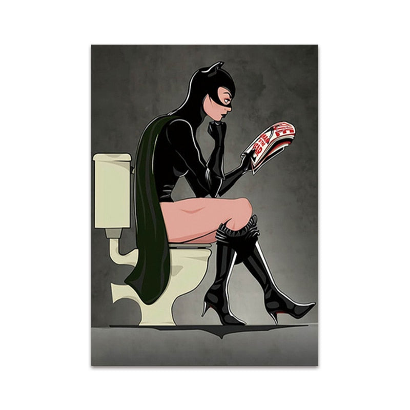 Arthia Designs - DC Superheroes Pooping Canvas Art - Review