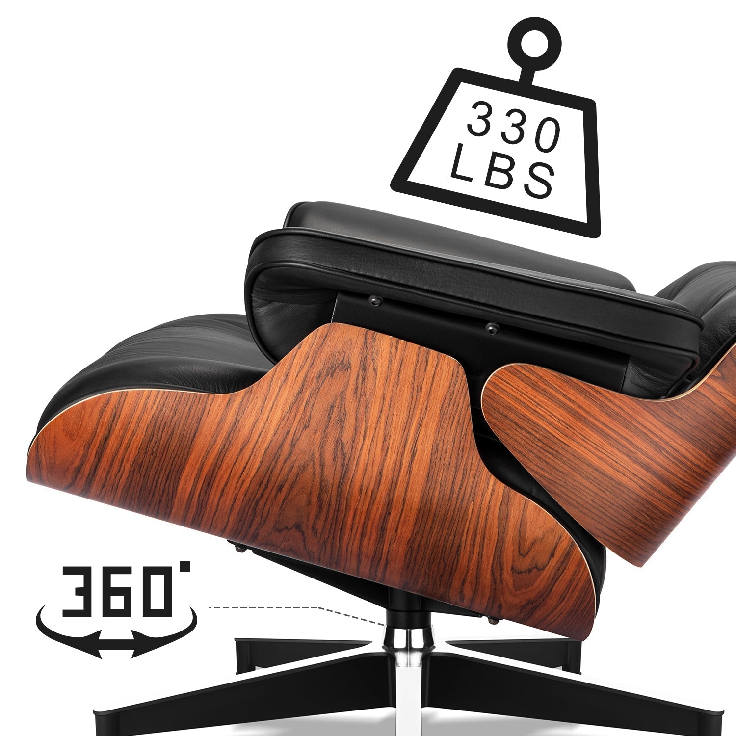 Arthia Designs - Eames Mid-Century American Lounge Chair and Ottoman (Tall Version) - Review