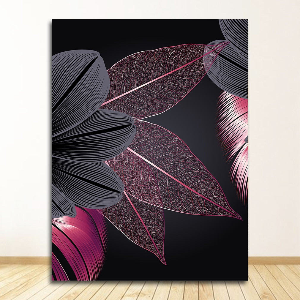 Arthia Designs - Nordic Black Golden Leaf Canvas Art - Review