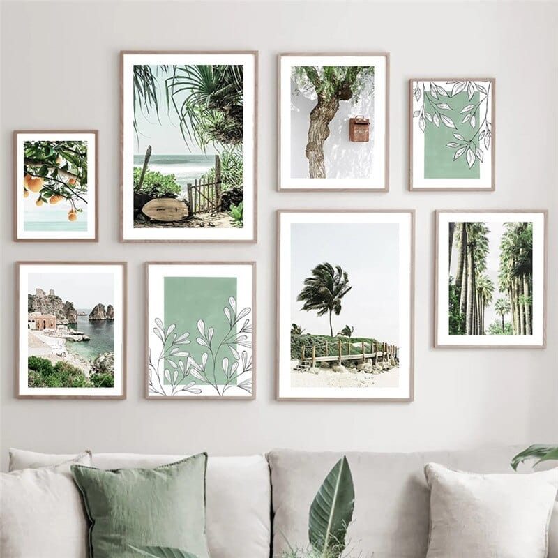 Arthia Designs - Tropical Forest Orange Garden Canvas Art - Review