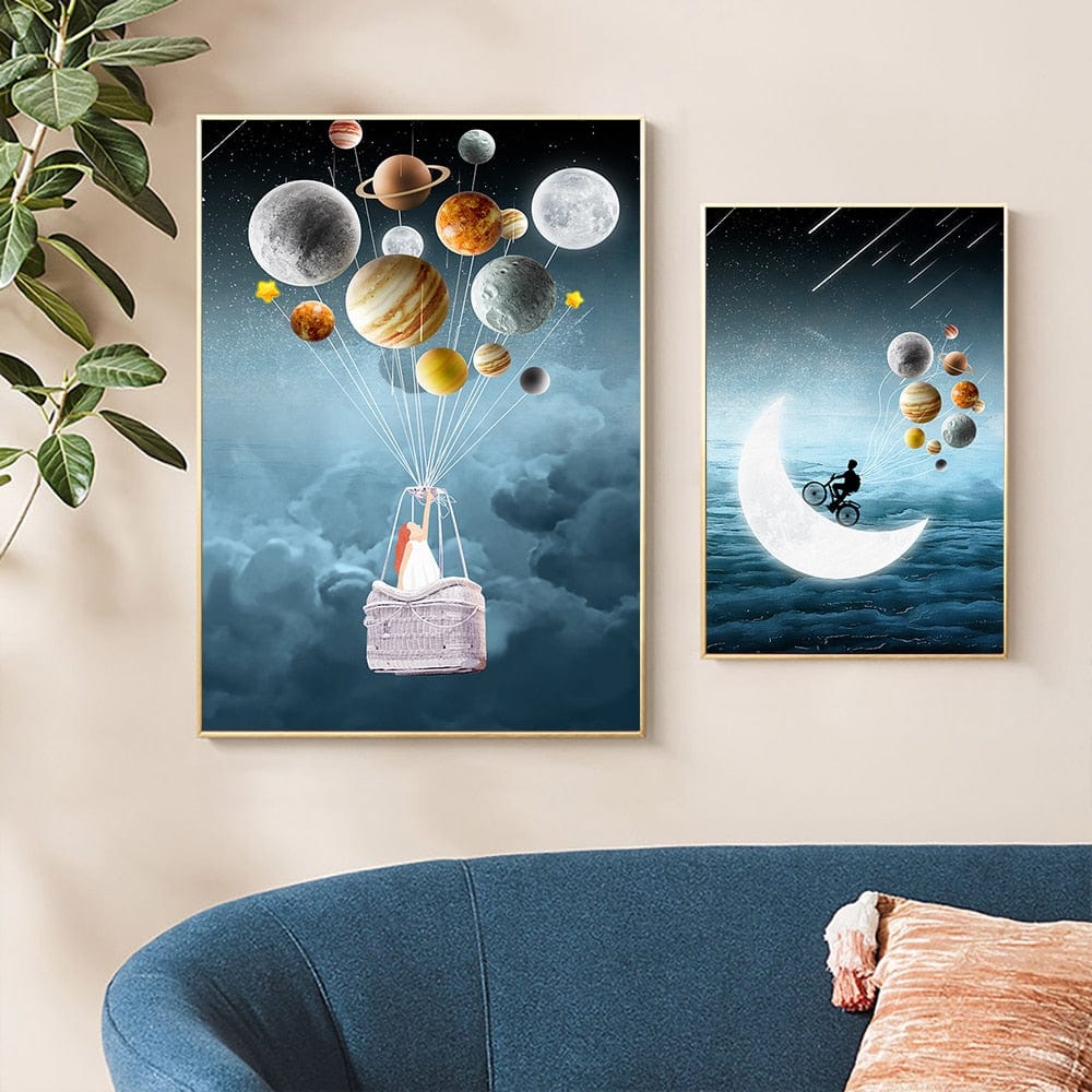 Arthia Designs - Take Me To The Moon Canvas Art - Review