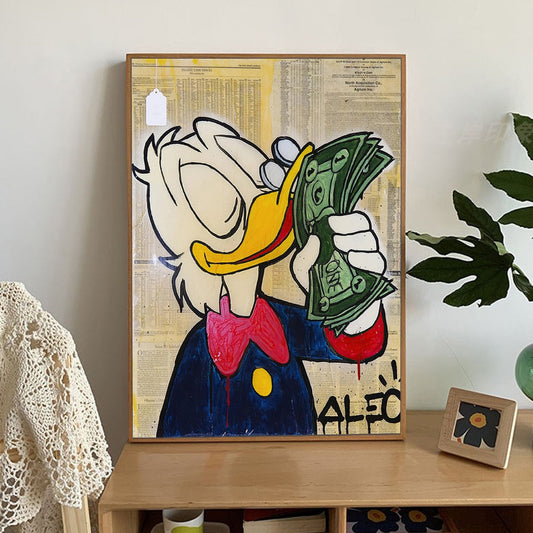 Arthia Designs - Money Loving Donald Duck Canvas Art - Review