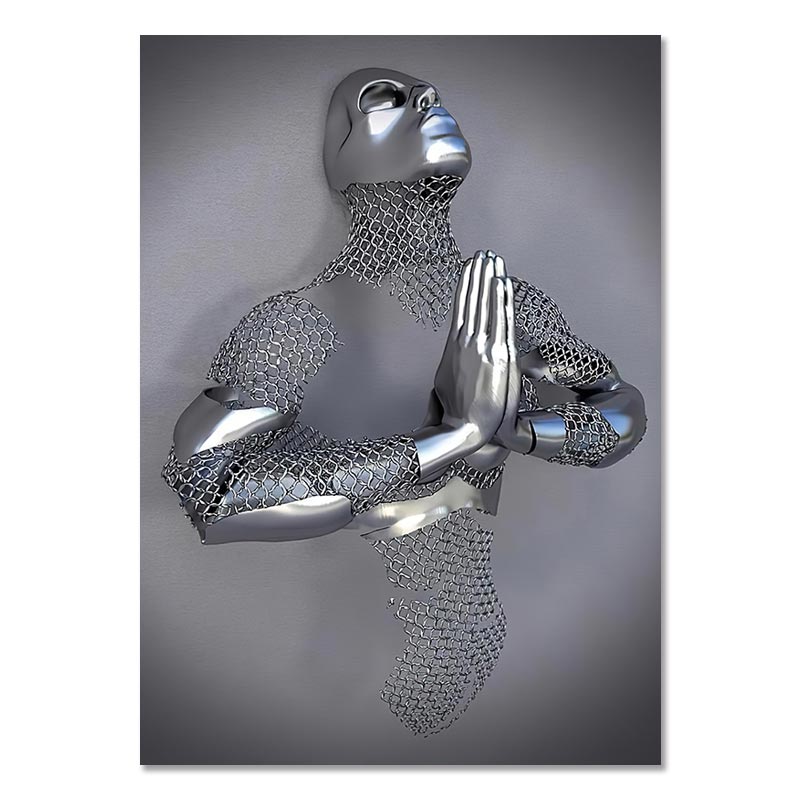 Arthia Designs - Abstract Sexy Couple Metal Figure Canvas Art - Review