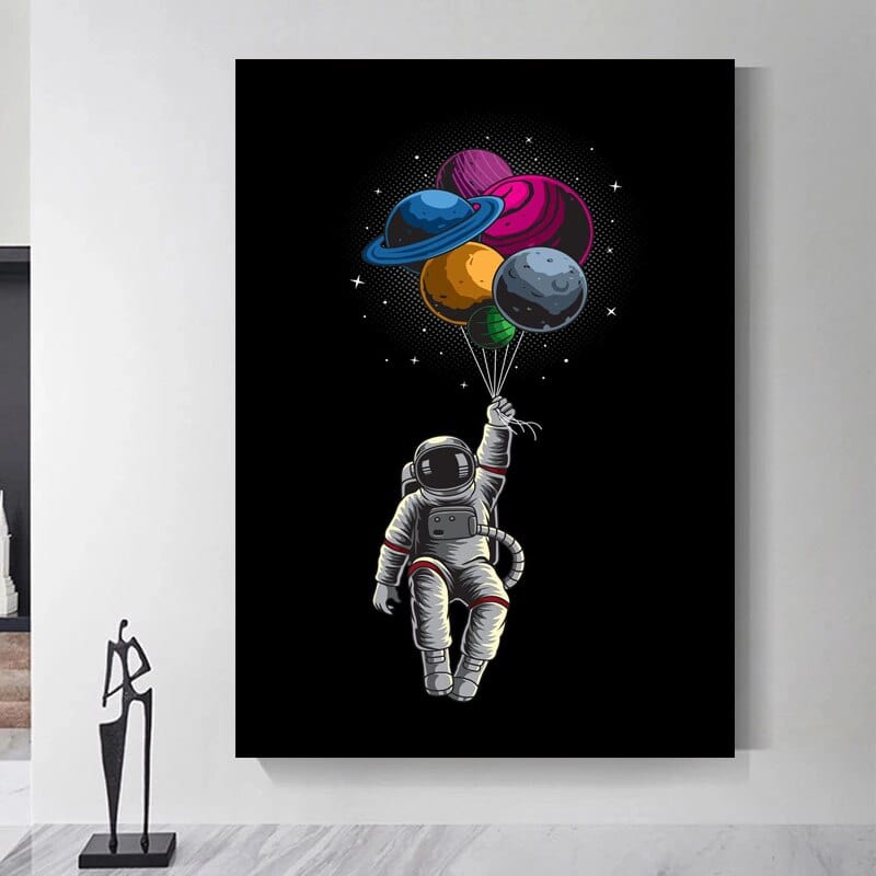 Arthia Designs - Various Funny Astronaut Painting Canvas Art - Review