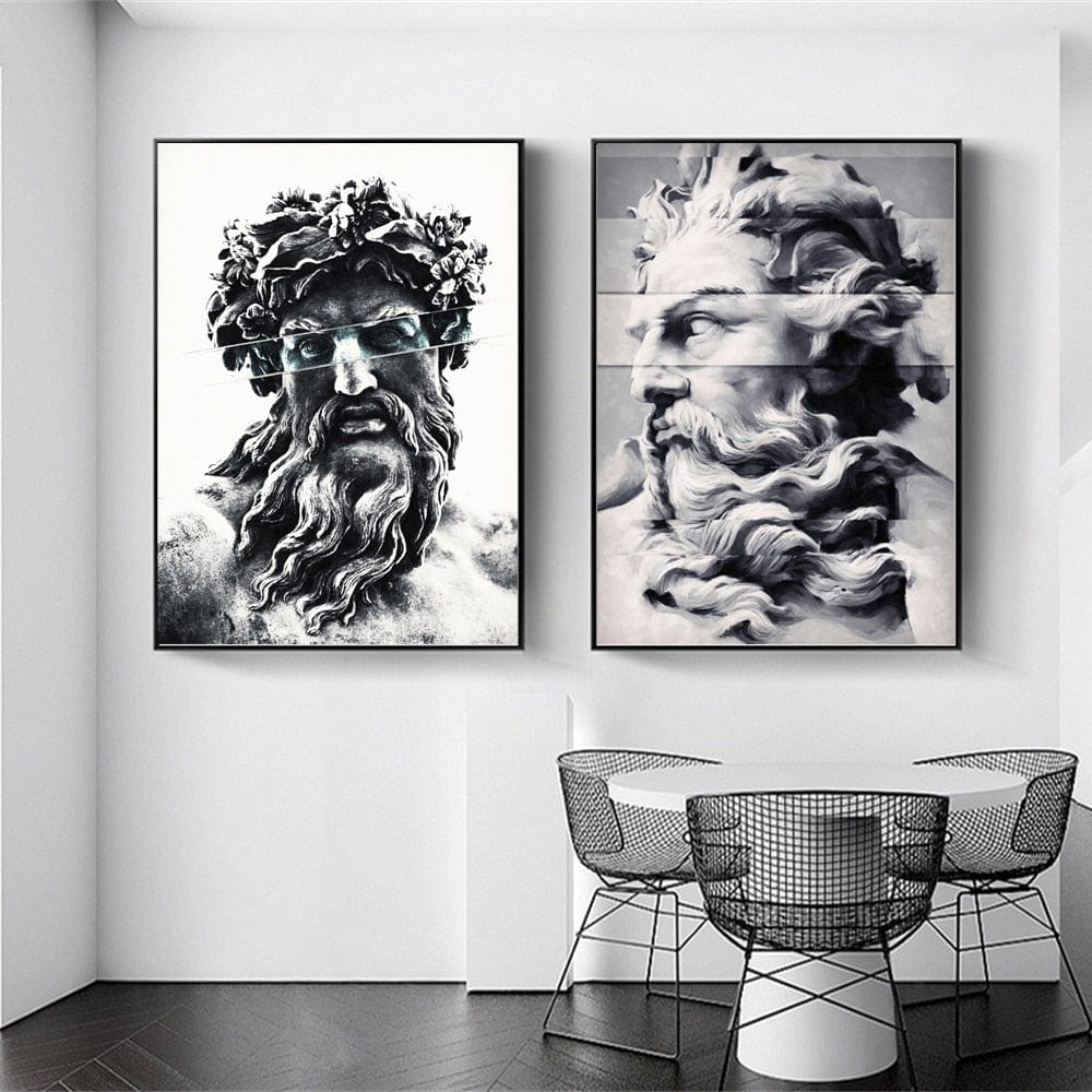 Arthia Designs - Zeus Classical Greek Sculpture Canvas Art - Review