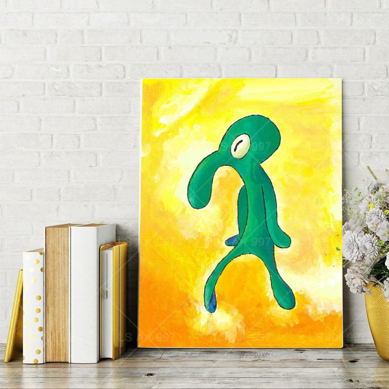 Arthia Designs - Bold And Brash Squidward Canvas Art - Review