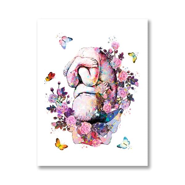 Arthia Designs - Floral Anatomy of Pregnancy Canvas Art - Review