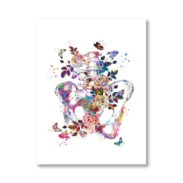 Arthia Designs - Floral Anatomy of Pregnancy Canvas Art - Review