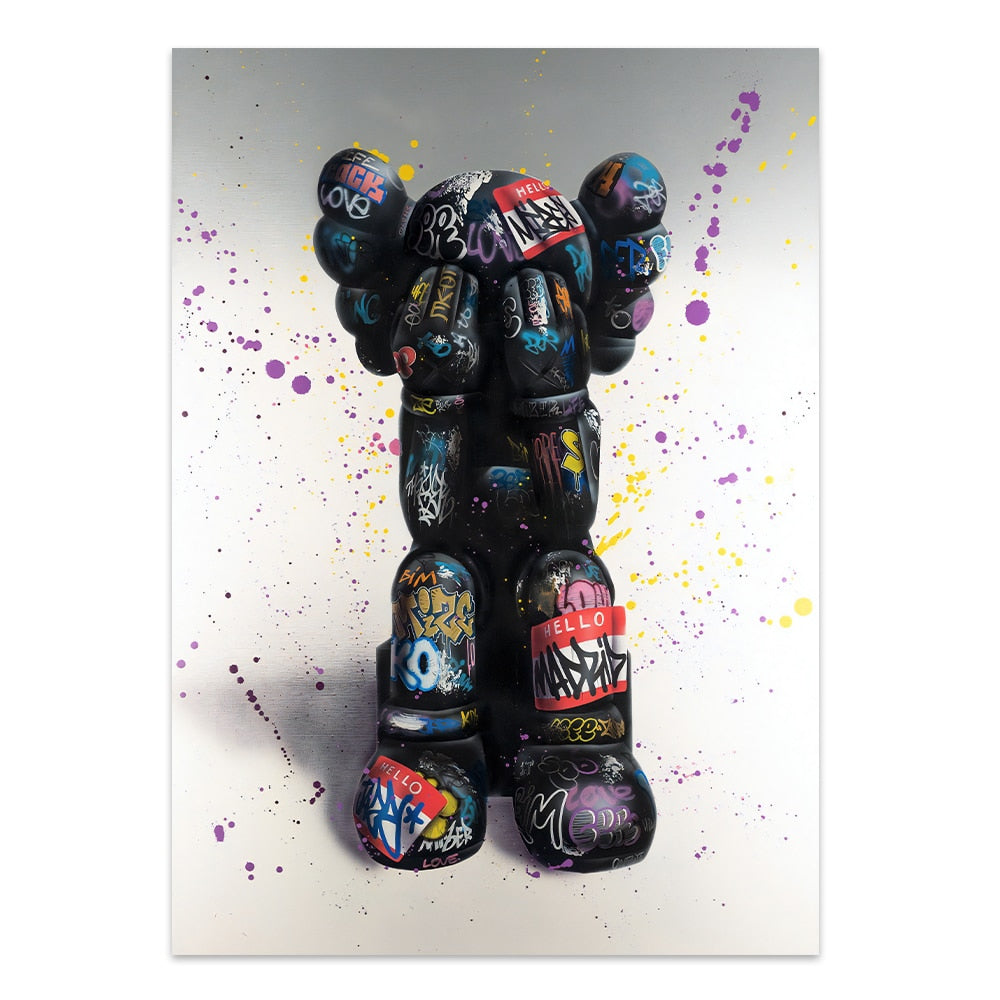 Arthia Designs - Graffiti Bear Statue Canvas Art - Review