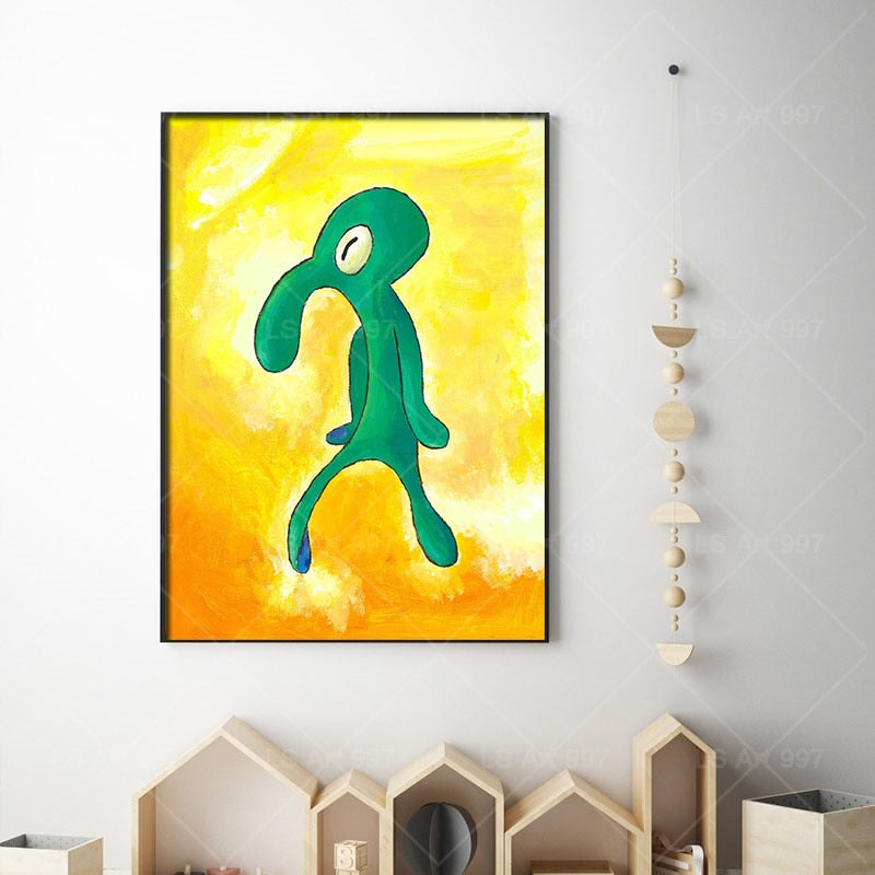 Arthia Designs - Bold And Brash Squidward Canvas Art - Review