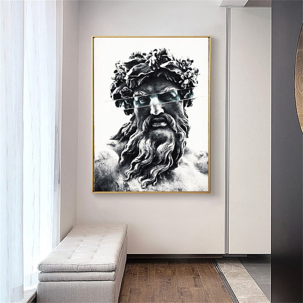 Arthia Designs - Zeus Classical Greek Sculpture Canvas Art - Review