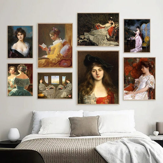 Arthia Designs - Vintage Beautiful Women Portrait Canvas Art - Review