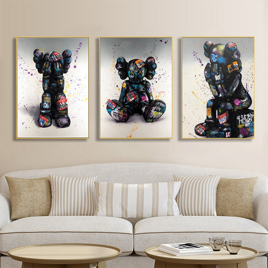 Arthia Designs - Graffiti Bear Statue Canvas Art - Review